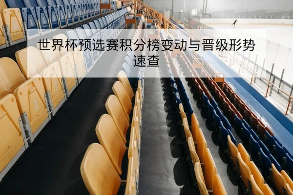 世界杯预选赛积分榜变动与晋级形势速查